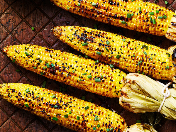 Grilled Corn With Sesame-Soy Butter