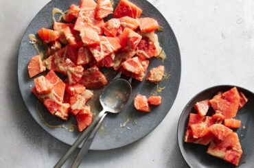 Watermelon and Grapefruit Salad With Tahini