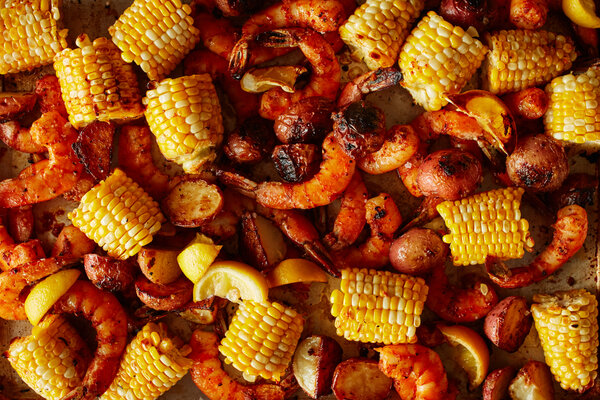 Sheet-Pan Shrimp Boil