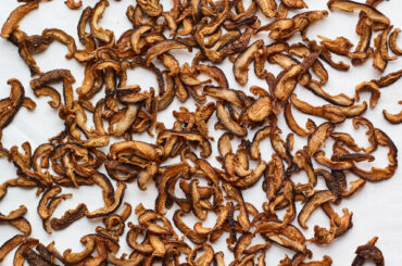 Crispy Smoked Shiitakes