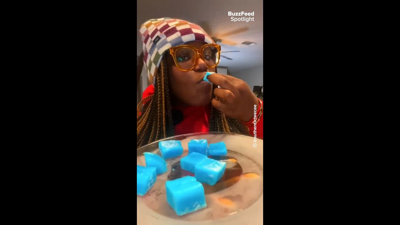 Trying Frozen Jell-0 For The First Time