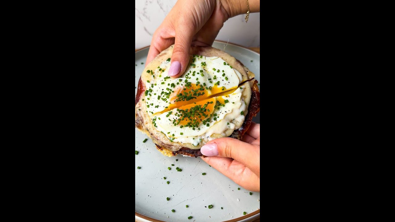 Candied Croissant Croque Madame