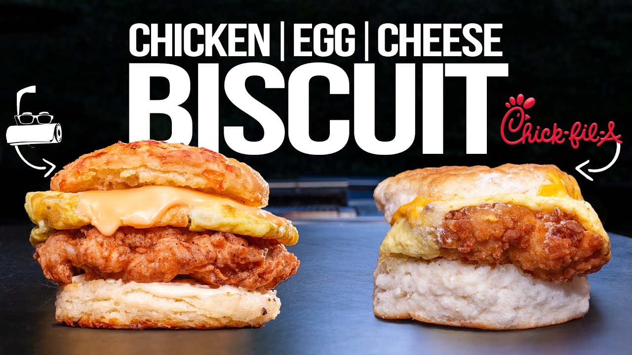 CHICK-FIL-A CHICKEN, EGG & CHEESE BISCUIT – BUT HOMEMADE…& WAY BETTER! | SAM THE COOKING GUY