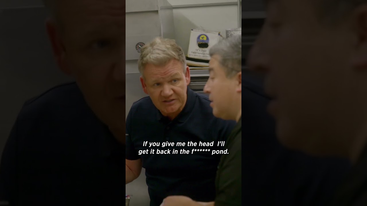 That salmon is still swimming! 😳 #KitchenNightmares is on Mondays on FOX, next day Hulu.