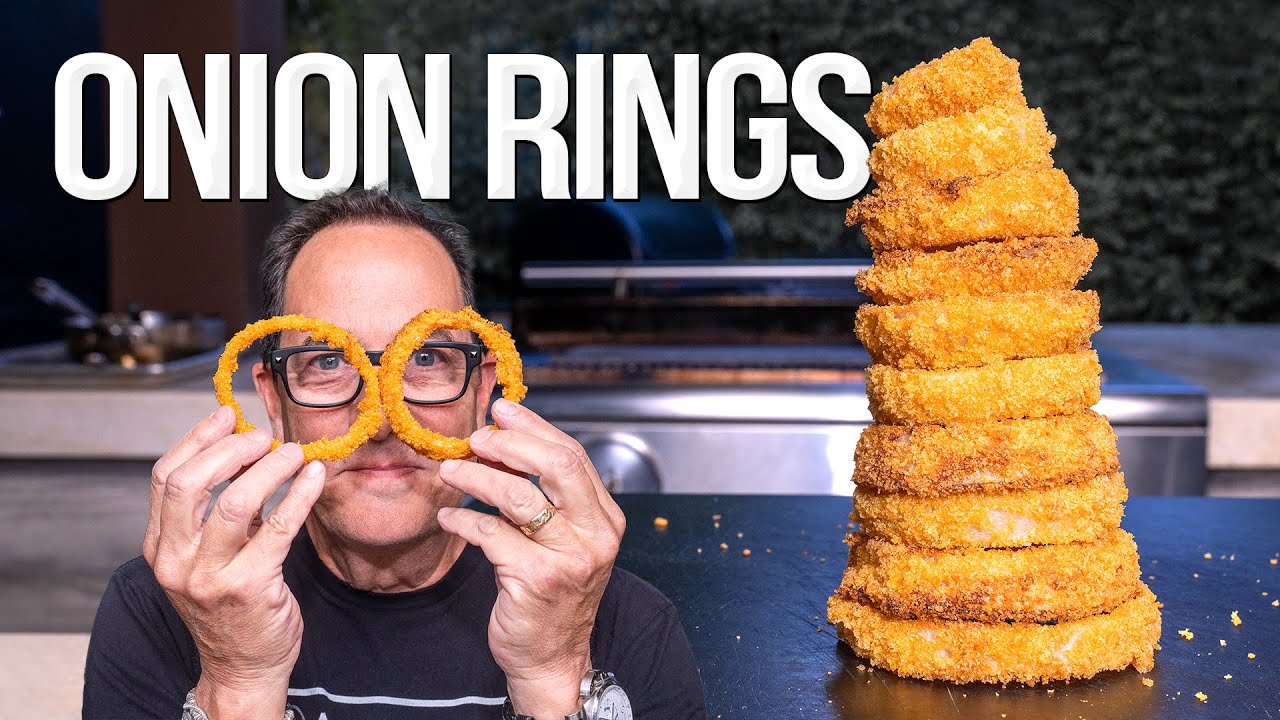 THE MOST INSANELY DELICIOUS AIR FRYER ONION RINGS! SAM THE COOKING
