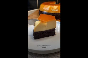 Making Mexican choco flan