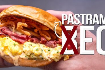 PUTTING MY OWN TWIST ON NYC'S CLASSIC BACON EGG & CHEESE BREAKFAST SANDWICH! | SAM THE COOKING GUY