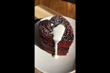 Cinnamon Swirl Red Velvet Pancakes