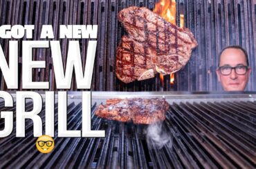 I GOT A BRAND NEW GRILL AND WE'RE BREAKING IT IN WITH THE BEST STEAK! | SAM THE COOKING GUY