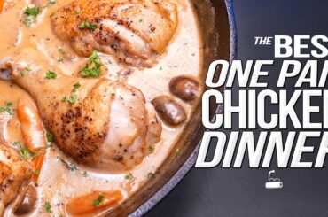 THE BEST ONE PAN CHICKEN DINNER I'VE MADE IN A LONG TIME! | SAM THE COOKING GUY