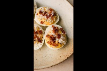 Carbonara Deviled Eggs