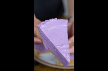 No Bake Ube Cheesecake