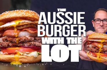 THE AUSSIE BURGER 'WITH THE LOT' (DID THE AUSSIES GO TOO FAR??) 🤯🇦🇺 | SAM THE COOKING GUY