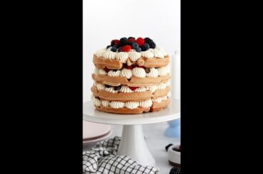 Belgian Waffle Layer Cake