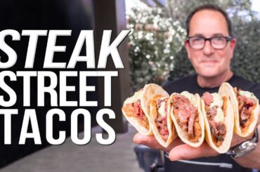 INSANELY EASY YET DELICIOUS STEAK STREET TACOS! | SAM THE COOKING GUY
