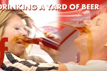Gordon and Kate Garraway: Failing the Yard of Beer Challenge | The F Word