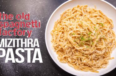 MIZITHRA CHEESE PASTA FROM THE SPAGHETTI FACTORY (BUT HOMEMADE & SO EPIC!) | SAM THE COOKING GUY