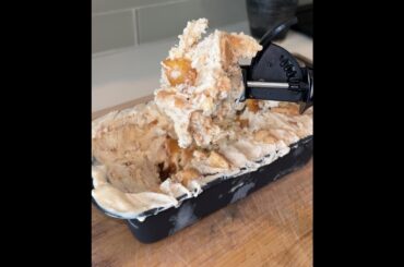 Spiked Peach Cobbler Ice Cream