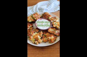 Jalapeño Popper Chicken Fritters