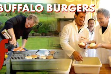 Highland Buffalo: Gordon's Mozzarella Burger Barbecue | The F Word