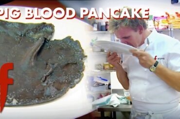 Daring Tastes: Gordon Tries Pig Blood Pancakes | The F Word