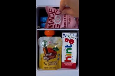 restocking my daughter's mini fridge!