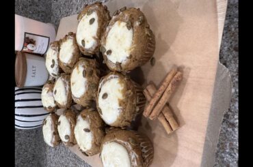 Starbucks Inspired Pumpkin Cream Cheese Muffins