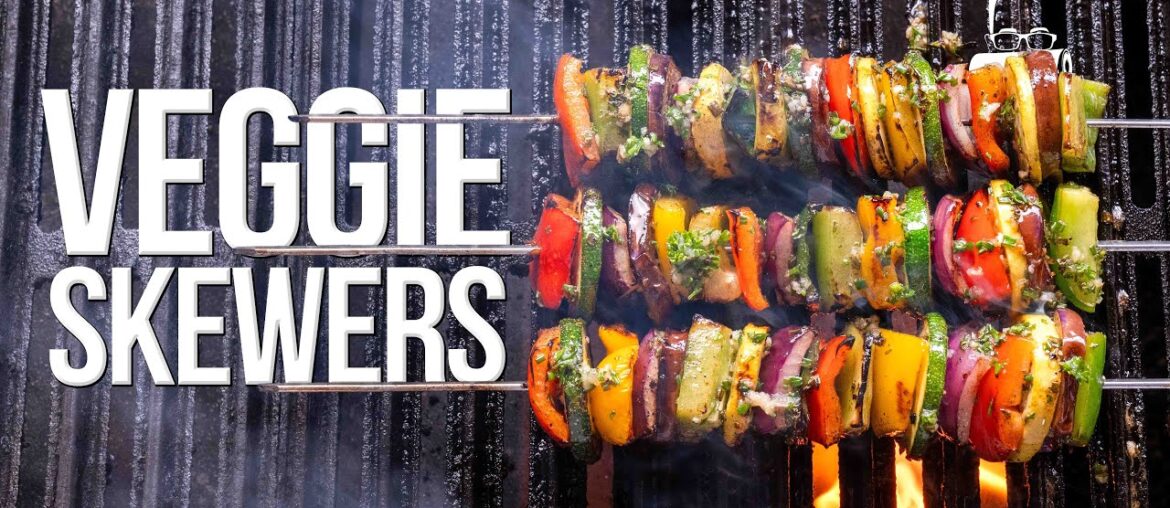 THE BEST VEGGIE SKEWERS (TRY SOMETHING NEW ON THE GRILL!) 🔥 | SAM THE COOKING GUY