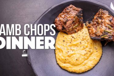 THE BEST LAMB CHOPS YOU WILL EVER EAT! (EPIC DINNER IN UNDER 10 MINUTES) | SAM THE COOKING GUY