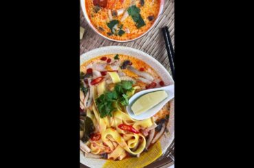 Easy Thai Tom Ka Chicken Noodle Soup