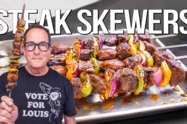 MAKING CRAZY DELICIOUS STEAK SKEWERS WITH THE HELP OF AI (AM I OBSOLETE??) | SAM THE COOKING GUY