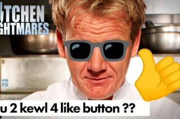 hit the like button for a special animation | Kitchen Nightmares | Gordon Ramsay