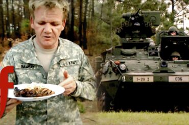 Gordon Cooks Wild Hog BBQ for the U.S. Army | The F Word