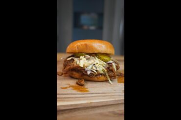 Pulled BBQ Jerk Mushroom Sandwich