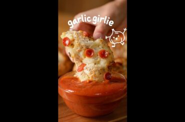 50 Garlic Clove Stuffed Pizza Bagel