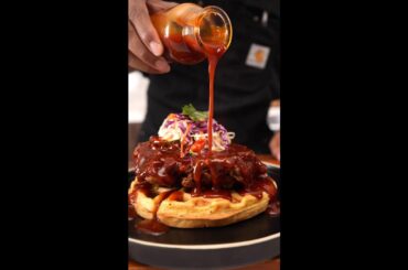 Scallion Waffles & Gochujang Chicken