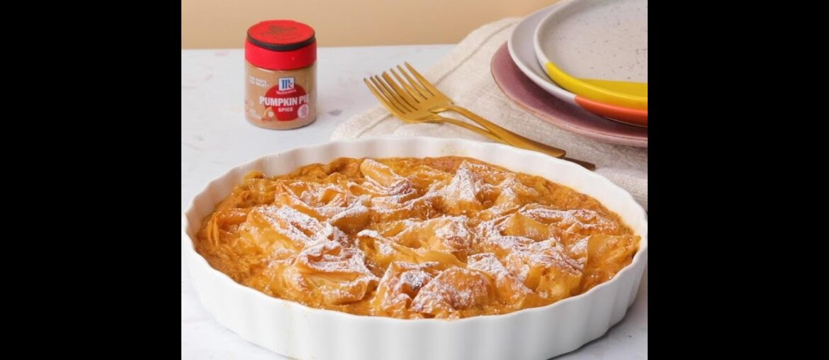 Pumpkin Ruffled Milk Pie