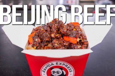 BEIJING BEEF FROM PANDA EXPRESS…BUT HOMEMADE & WAY BETTER! | SAM THE COOKING GUY
