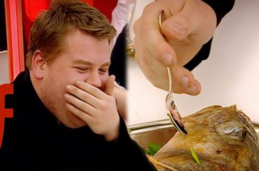 James Corden Bites Off More Than He Can Chew | The F Word | Gordon Ramsay
