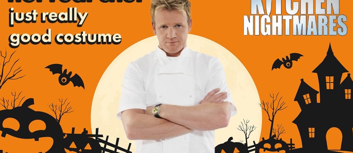 gordon ramsay dresses as a chef for halloween | Kitchen Nightmares | Gordon Ramsay