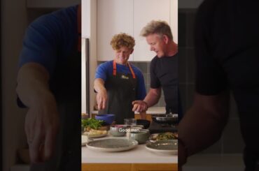 When student and master (or dad) come together come together to make scrambled eggs