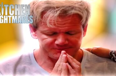 let's say a prayer for gordon as he noms on this food 🙏 | Kitchen Nightmares | Gordon Ramsay
