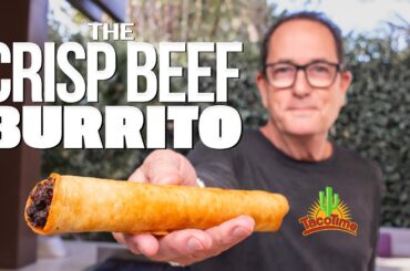THE CRISP BEEF BURRITO FROM TACO TIME - BUT HOMEMADE... & WAY BETTER! | SAM THE COOKING GUY