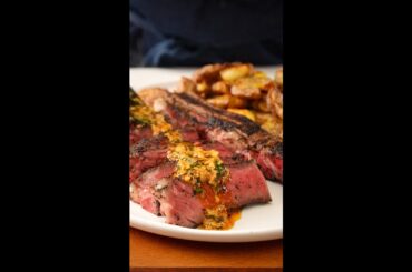 Coffee Rub Steak with Cowboy Butter