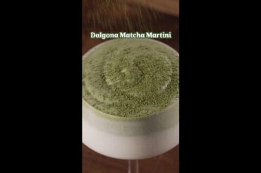 Matcha Dalgona Martini