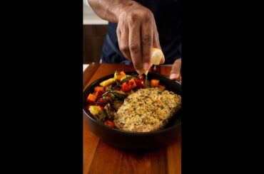 Herb Crusted Salmon and Sheet Pan Veggies