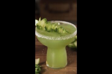 Spicy Cucumber Basil Margarita