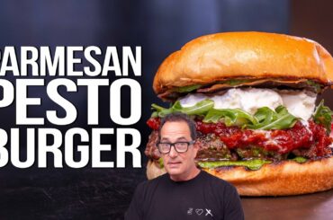 A PERFECT PARMESAN PESTO BURGER YOU'RE GOING TO LOVE! | SAM THE COOKING GUY