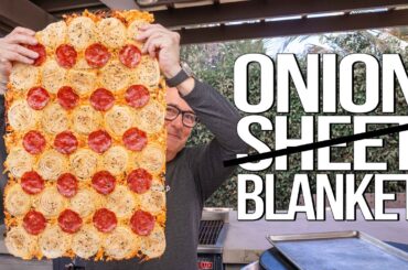 MAKING A FAR BETTER (AND FAR BIGGER) VERSION OF THE VIRAL ONION SHEET / CHIPS | SAM THE COOKING GUY