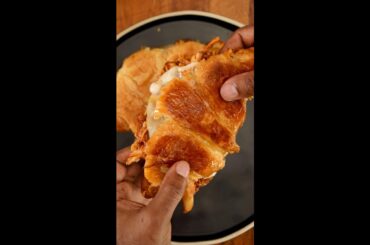 Smashed BBQ Chicken Croissant
